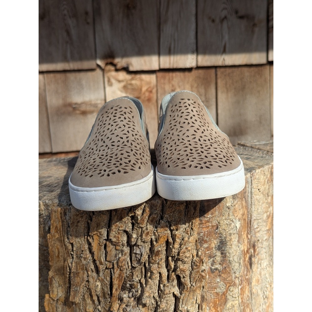 Vionic Taupe Perforated Slip-On Sneakers